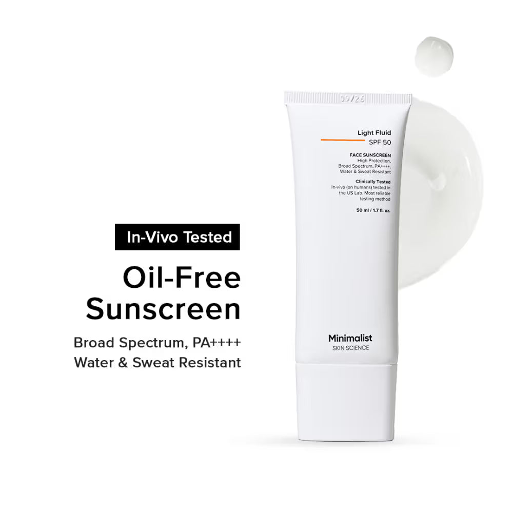Minimalist Light Fluid SPF 50 Face Sunscreen (50ml)
