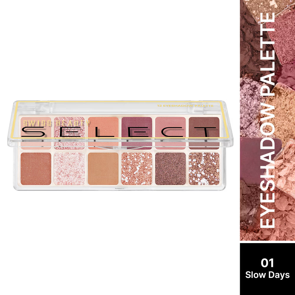 Swiss Beauty Select Eyeshadow Palette - 1 Slow Days (10g)