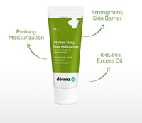 The Derma Co Oil-free Daily Face Moisturizer With Hyaluronic Acid Ceramides For Hydrated Skin | 100gm