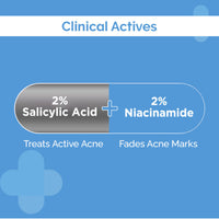 The Derma Co Sali-Cinamide Anti-Acne Face Wash with 2%
Salicylic Acid & 2% Niacinamide | 80ml