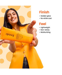 Foxtale Glow Sunscreen SPF 50 PA++++ with Vitamin C & Niacinamide for a Dewy Glow | 50ml