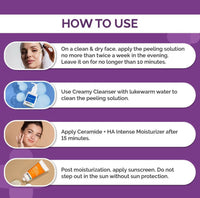 The Derma Co 15% AHA + 1% BHA Peeling Solution for Beginners for Glowing Skin In 10 Minutes | 30ml