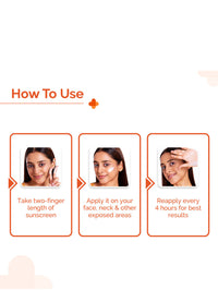 The Derma Co 1% Hyaluronic Sunscreen Hydrating Gel Spf 50
Pa++++ For Dry & Sen... - In-Vivo tested | 50g