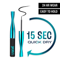 Lakme 9 To 5 Eyeconic Liquid Eyeliner Matte Finish, Waterproof, Smudgeproof 24 Hrs, Black (4.5ml)