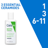 CeraVe Hydrating Cleanser Non-Foaming Face Wash for Dry Skin with Ceramides & Hyaluronic Acid