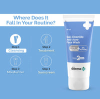 The Derma Co Sali-Cinamide Anti-Acne Face Wash with 2%
Salicylic Acid & 2% Niacinamide | 80ml