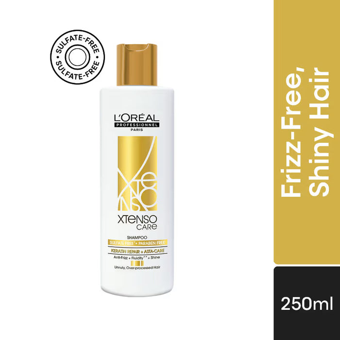 L'Oreal Professionnel Xtenso Care Sulfate-Free Shampoo For Frizz-Free, Shiny & Manageable Hair (250ml)