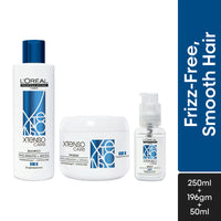 L'Oreal Professionnel Xtenso Shampoo & Masque & Serum Combo For Frizz-Free, Smooth Hair