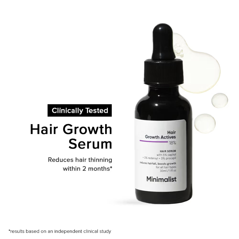Minimalist Hair Growth Actives 18% Hair Serum (30ml)