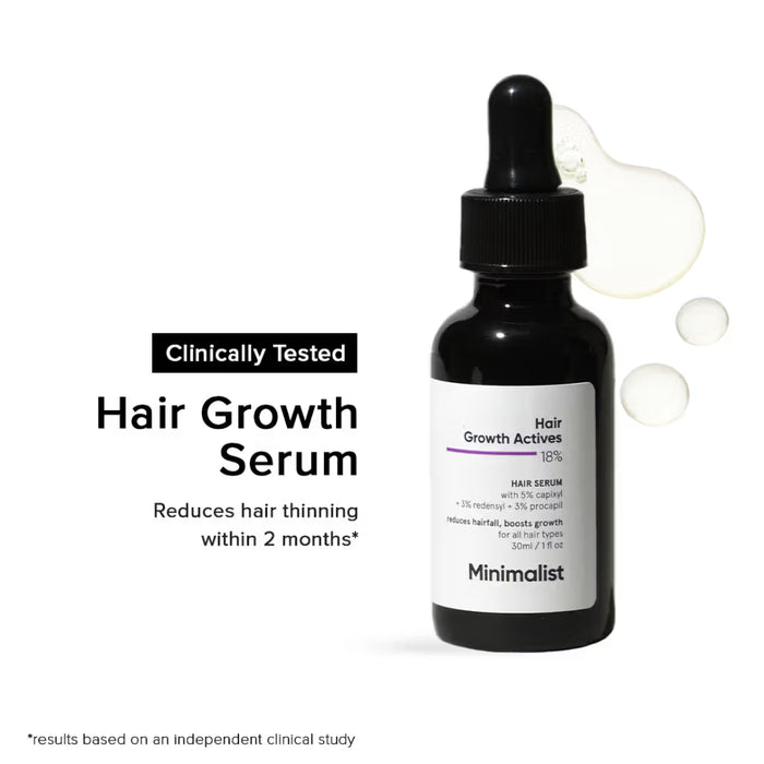 Minimalist Hair Growth Actives 18% Hair Serum (30ml)