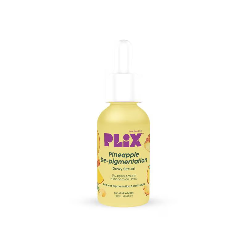 Plix 2% Alpha Arbutin Pineapple Serum for Pigmentation & Dark Spot Reduction (30ml)