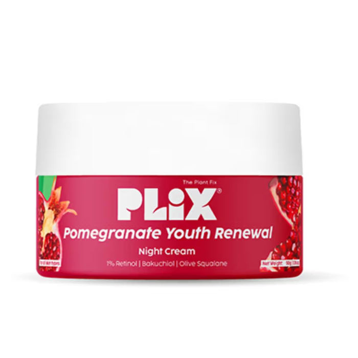 Plix 1.20% Retinol & 1% Bakuchi Oil Pomegranate Anti Ageing Night Cream, Reduce Fine Line & Wrinkles