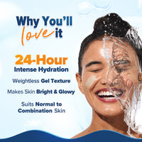 Aqualogica Glow+ Hydra Gel Moisturizer With Papaya & Vitamin C For 24 Hour Intense Hydration (200g)