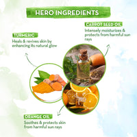 Mamaearth Ultra Light Indian Sunscreen SPF 50 PA++++ With Turmeric & Carrot S... - In-Vivo tested (80gm)