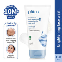 Plum 2% Niacinamide Face Wash With Rice Water For Oily Skin, Brightens & Hydrates
