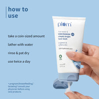 Plum 2% Niacinamide Face Wash With Rice Water For Oily Skin, Brightens & Hydrates