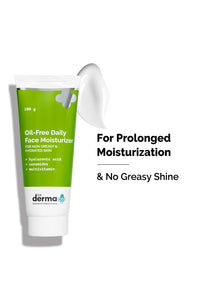 The Derma Co Oil-free Daily Face Moisturizer With Hyaluronic Acid Ceramides For Hydrated Skin | 100gm