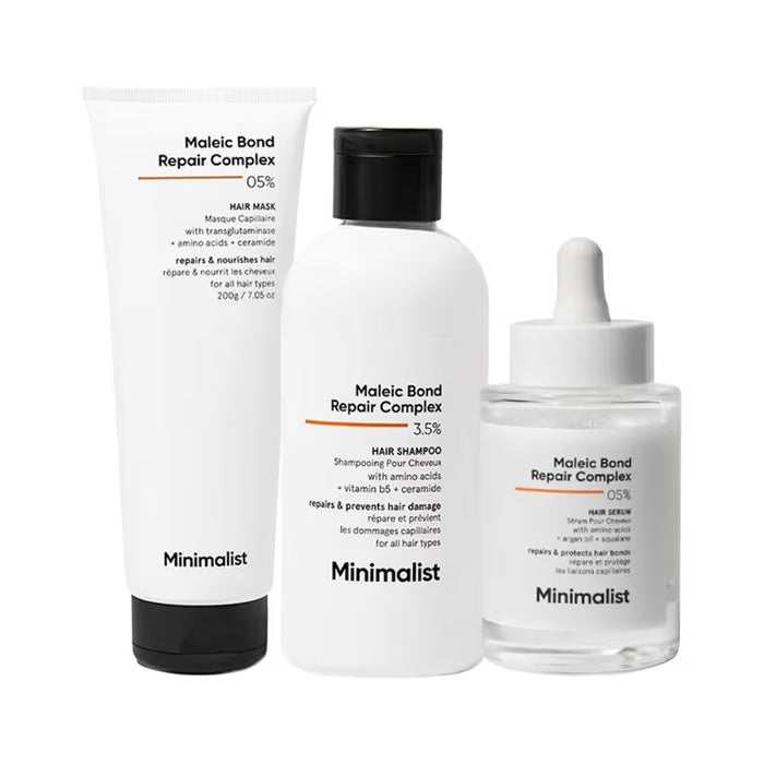Minimalist Maleic Bond Repair Hair Combo (3 pcs)
