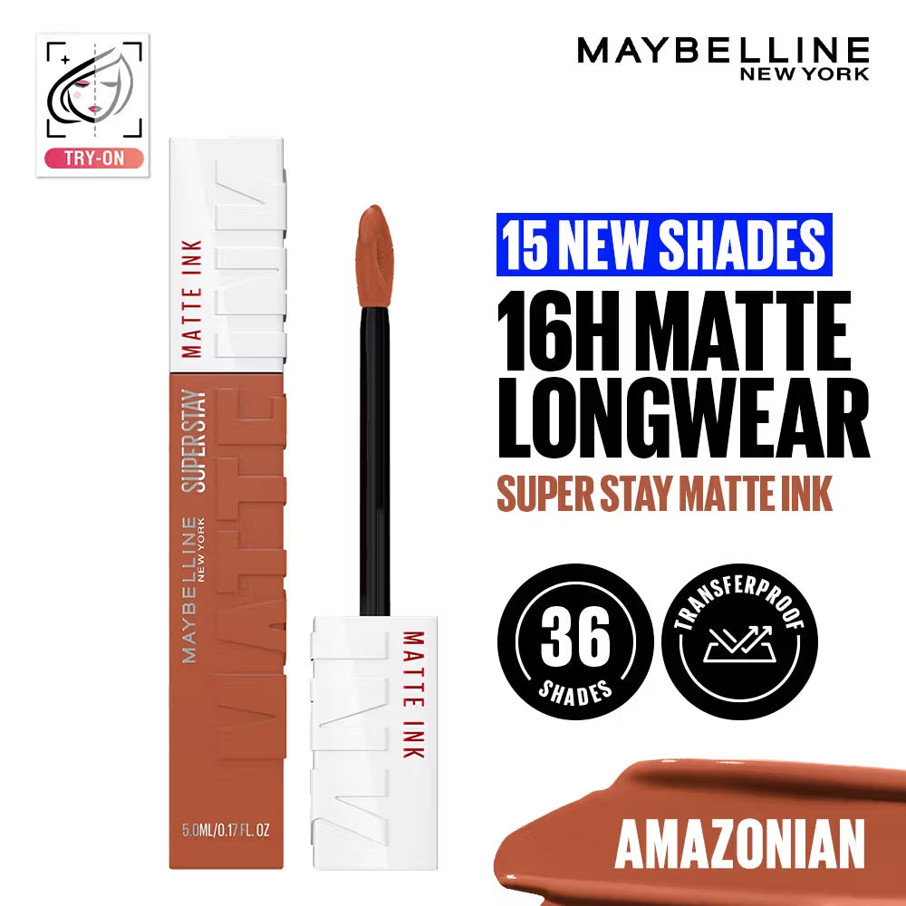 Maybelline New York Super Stay Matte Ink Liquid Lipstick, Lasts Up to 16 Hours