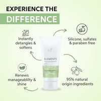 Wella Professionals Elements Renewing Sulfate & Paraben-Free Conditioner For Frizz-Free Hair With Aloe Vera (200ml)