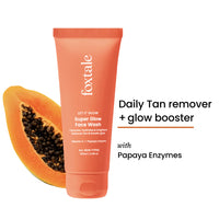 Foxtale Super Glow Face Wash Vitamin C + Papaya Enzyme (100ml)