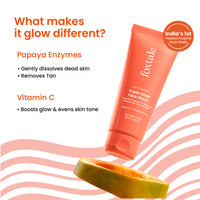 Foxtale Super Glow Face Wash Vitamin C + Papaya Enzyme (100ml)
