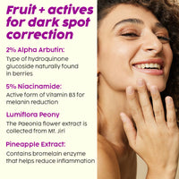 Plix 2% Alpha Arbutin Pineapple Serum for Pigmentation & Dark Spot Reduction (30ml)