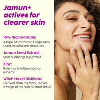 Plix 10% Niacinamide Jamun Face Serum for Acne marks, blemishes & oil control