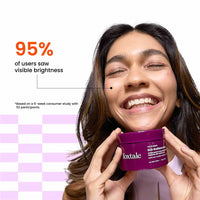 Foxtale De-Tan Skin Radiance Mask, With Lactic Acid, Brazilian Purple Clay & Kaolin Clay (75g)