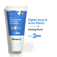 The Derma Co Sali-Cinamide Anti-Acne Face Wash with 2%
Salicylic Acid & 2% Niacinamide | 80ml