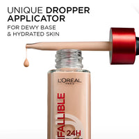 L’Oreal Paris Infallible 24H Tinted Serum Foundation, Lightweight, Dewy & Radiant - Rosy Light (30ml)