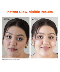 Foxtale Glow Sunscreen SPF 50 PA++++ with Vitamin C & Niacinamide for a Dewy Glow | 50ml