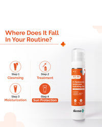 The Derma Co 1% Hyaluronic Sunscreen Hydrating Gel Spf 50
Pa++++ For Dry & Sen... - In-Vivo tested | 50g