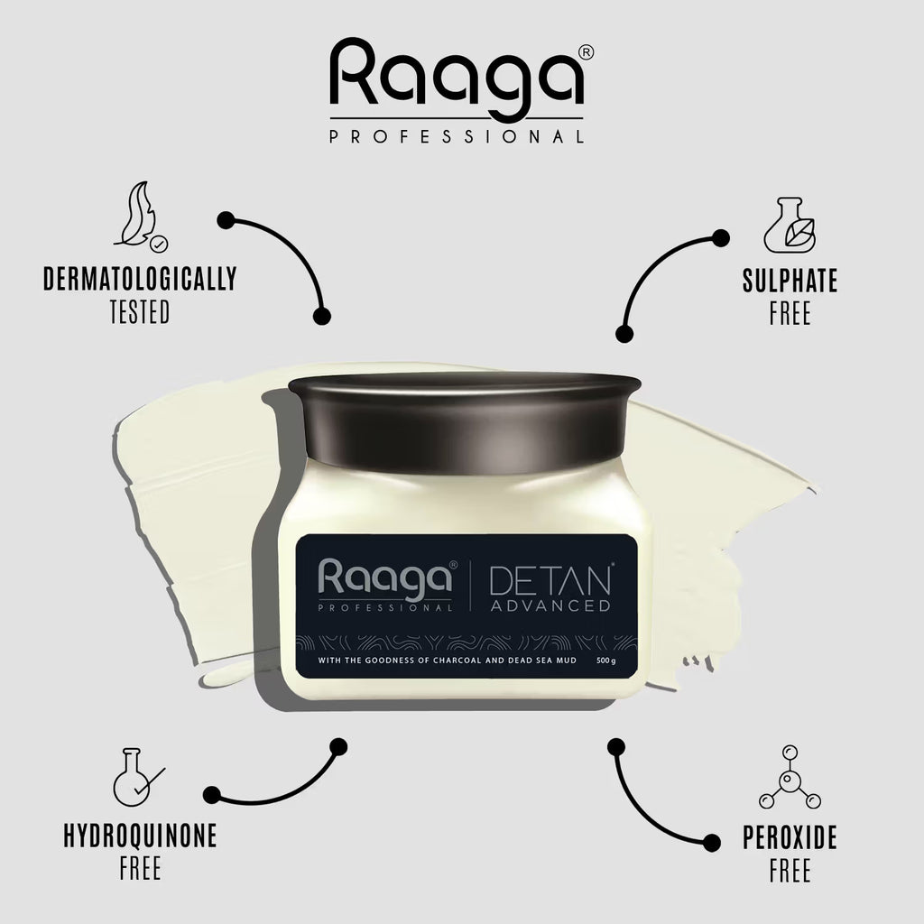 Raaga Professional Detan Advanced Cream for All type of Skin (500gm)
