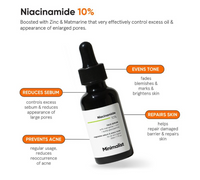 Minimalist 10% Niacinamide Face Serum With Matmarine +
Zinc For Reducing Oil & Blemishes | 30ml