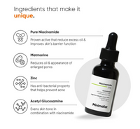 Minimalist 10% Niacinamide Face Serum With Matmarine +
Zinc For Reducing Oil & Blemishes | 30ml