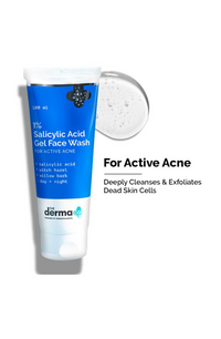 1% Salicylic Acid Face Wash for Active Acne with Salicylic Acid & Witch Hazel | 100ml