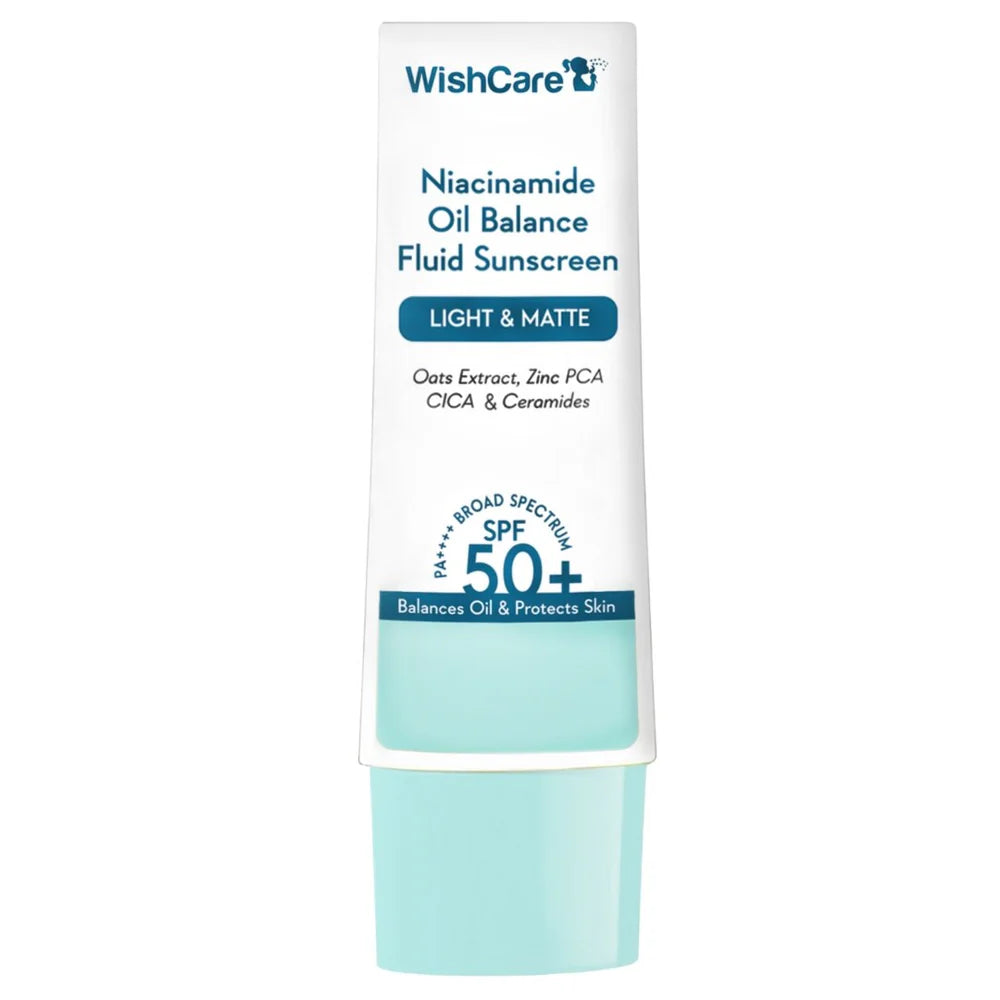 Wish Care Niacinamide Oil Balance Fluid Sunscreen | SPF50 PA++++ (50gm)
