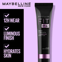 Maybelline New York Fit Me Primer, Oil free and Non Comedogenic Formula - Dewy+Smooth Primer (30ml)
