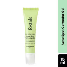 Foxtale Acne Spot Corrector Gel with Azelaic Acid + AHA + BHA for Treating Active Acne in 12 hrs (15ml)