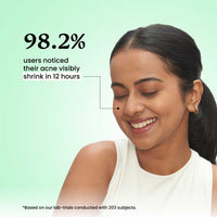 Foxtale Acne Spot Corrector Gel with Azelaic Acid + AHA + BHA for Treating Active Acne in 12 hrs (15ml)