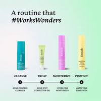 Foxtale Acne Spot Corrector Gel with Azelaic Acid + AHA + BHA for Treating Active Acne in 12 hrs (15ml)