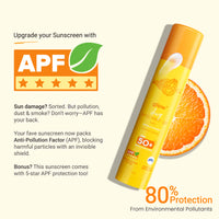 Aqualogica Glow+ Dewy Sunscreen Gel SPF 50+ PA++++, Papaya, Vit C, In-Vivo Tested, APF (50g)