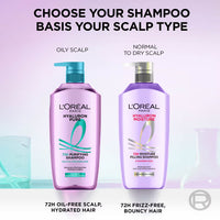LOreal Paris Hyaluron Moisture Anti-frizz Shampoo With Hyaluronic Acid For 72 HR Dehydrated Hair (1L)