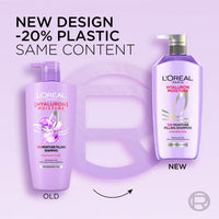 LOreal Paris Hyaluron Moisture Anti-frizz Shampoo With Hyaluronic Acid For 72 HR Dehydrated Hair (1L)