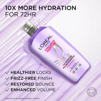 LOreal Paris Hyaluron Moisture Anti-frizz Shampoo With Hyaluronic Acid For 72 HR Dehydrated Hair (1L)