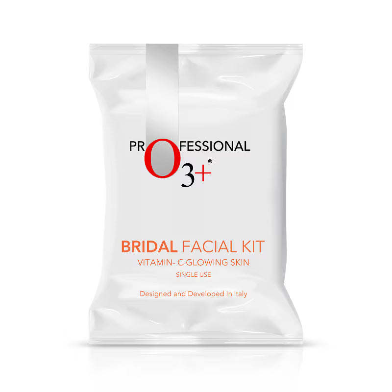 O3+ Bridal Facial Kit Vitamin C for Glowing Skin with Niacinamide | For All Skin Types (67gm+69ml)