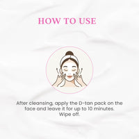 O3+ D -TAN Face Pack for Tan Removal & Glowing Skin - Detan Mask for All Skin Types (300g)