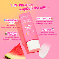 Dot & Key Watermelon Cooling Sunscreen SPF 50+ PA++++, In-Vivo Tested, Aqua-Gel Texture (50 g)