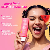 Dot & Key Watermelon Cooling Sunscreen SPF 50+ PA++++, In-Vivo Tested, Aqua-Gel Texture (50 g)
